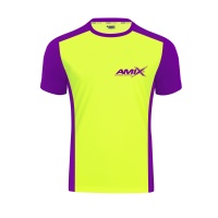 AMIX CAMISETA RUNFIT SCORE AMARILLO MORADO (L)