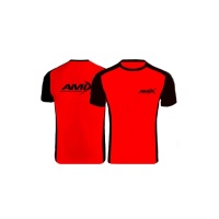 AMIX CAMISETA RUNFIT LIMIT COLOR NEGRO-ROJO (L)
