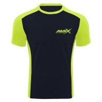 AMIX CAMISETA RUNFIT SCORE COLOR NEGRO-AMARILLO(L)